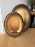 Twee grote gouden ei kandelaars gratis af te halen, Huis en Inrichting, Woonaccessoires | Kandelaars en Kaarsen, Ophalen, Gebruikt