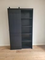 Zwarte kast met schuifdeur, Ophalen, Gebruikt, 25 tot 50 cm