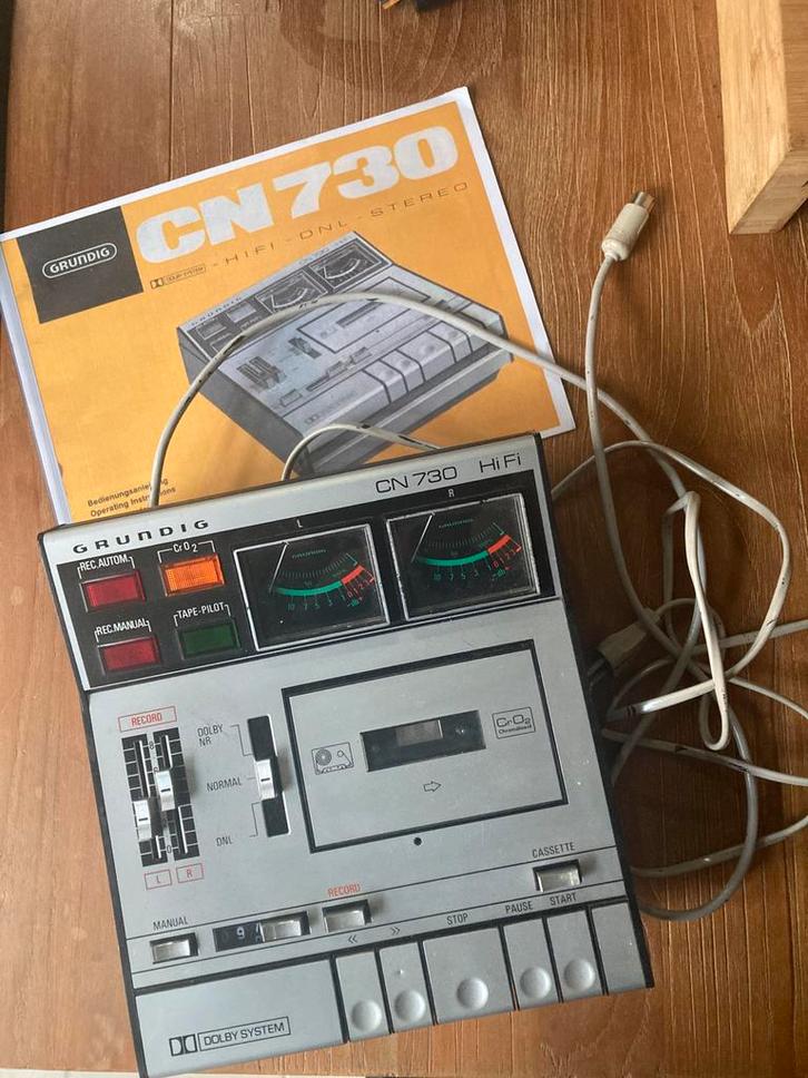 . Grundig CN 730 HiFi cassettedeck – gereviseerd – Dolby, Audio, Tv en Foto, Cassettedecks, Enkel, Overige merken, Tape counter