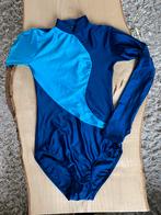 Turnpakje - maat 134 - 140 - lange mouwen, Blauw, Zo goed als nieuw, Turnpak(je), Kindermaat 122 t/m 140