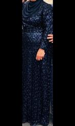 Pınar Şems Avondjurk Blauw Maat 46, Ophalen, Zo goed als nieuw, Blauw, Onder de knie