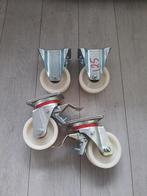 Zwenkwielen geremd nylon 125mm, Ophalen of Verzenden, Zo goed als nieuw