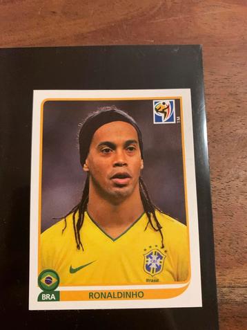 Ronaldinho 2010 Panini Rookie Kaart beschikbaar voor biedingen