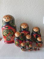 Matroesjka 10 delig handbeschilderd gesigneerd hout, Ophalen of Verzenden