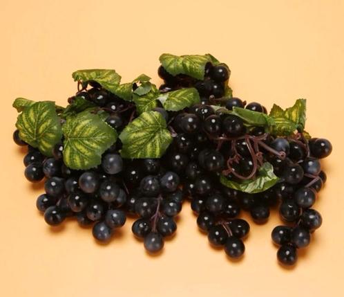 6x Kunst Druiventros Nep Sier Fruit Voedsel Druiven Druif, Huis en Inrichting, Woonaccessoires | Overige, Nieuw, Verzenden