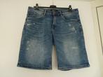 Blauwe jeans denim korte spijkerbroek bermuda Refill mt L, W36 - W38 (confectie 52/54), Blauw, Refill, Ophalen of Verzenden