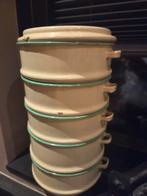 Vintage Emaille Stapel Tiffin Lunchbox, Ophalen of Verzenden