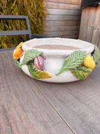 citroen vaas Italiaans porselein, Overige kleuren, Aardewerk of Porselein, Ophalen of Verzenden, Zo goed als nieuw