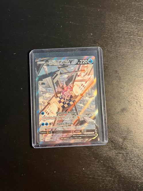 NM Pokemon kaart origin forme palkia v alt art, Hobby en Vrije tijd, Verzamelkaartspellen | Pokémon, Zo goed als nieuw, Losse kaart