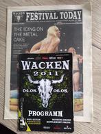 Wacken Open Air 2011 krant en programma, Ophalen of Verzenden, Zo goed als nieuw, Boek, Tijdschrift of Artikel