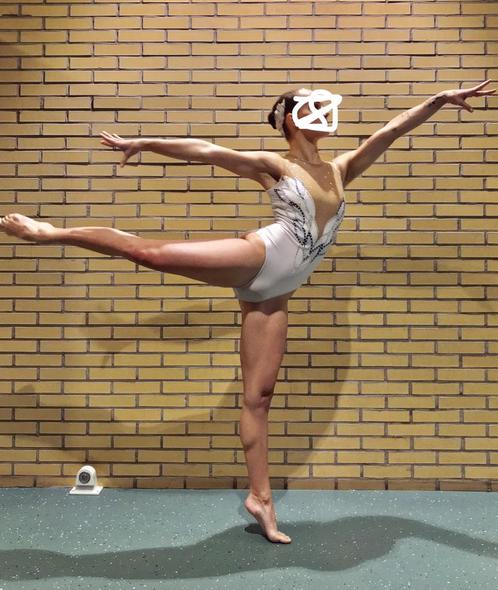 Synchroonzwem badpak artistic swimming suit, Sport en Fitness, Overige Sport en Fitness, Zo goed als nieuw, Ophalen of Verzenden