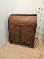 Turf kast / kabinet / secretaire (antiek, eikenhout), Huis en Inrichting, Gebruikt, Eikenhout, Ophalen of Verzenden, Minder dan 100 cm
