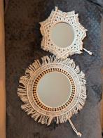 Twee Macramé Spiegels - Zo Goed Als Nieuw, Minder dan 50 cm, Rond, Ophalen of Verzenden, Zo goed als nieuw