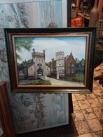 Kasteel schilderij in lijst, Antiek en Kunst, Kunst | Schilderijen | Klassiek, Ophalen of Verzenden