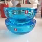 Iittala Ballo waxinelichthouders - blauw, Huis en Inrichting, Overige materialen, Blauw, Ophalen of Verzenden, Zo goed als nieuw