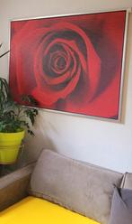 Mooie rode bloem schilderij van IKEA , 2 stuks, Ophalen