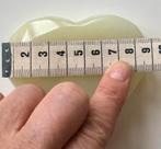 Jade hart 9x9 cm, 222 gram!, Ophalen of Verzenden