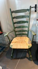 Oude stoel met rieten zitting, Antiek en Kunst, Antiek | Meubels | Stoelen en Banken, Ophalen
