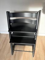 Stokke Tripp Trapp kinderstoel zwart, Kinderen en Baby's, Kinderstoelen, Ophalen, Gebruikt, Meegroeistoel