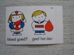 sticker DONOR bloed goed ? geef het dan dick bruna, Ophalen of Verzenden, Zo goed als nieuw, Overige typen