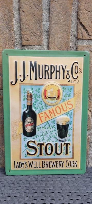 Reclamebord J.J. Murphy & Co Famous Stout beschikbaar voor biedingen