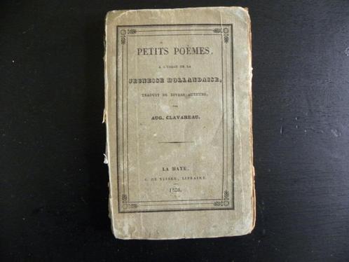Clavareau Petits poèmes a l'usage de la jeunesse Hollandaise, Boeken, Gedichten en Poëzie, Gelezen, Ophalen of Verzenden