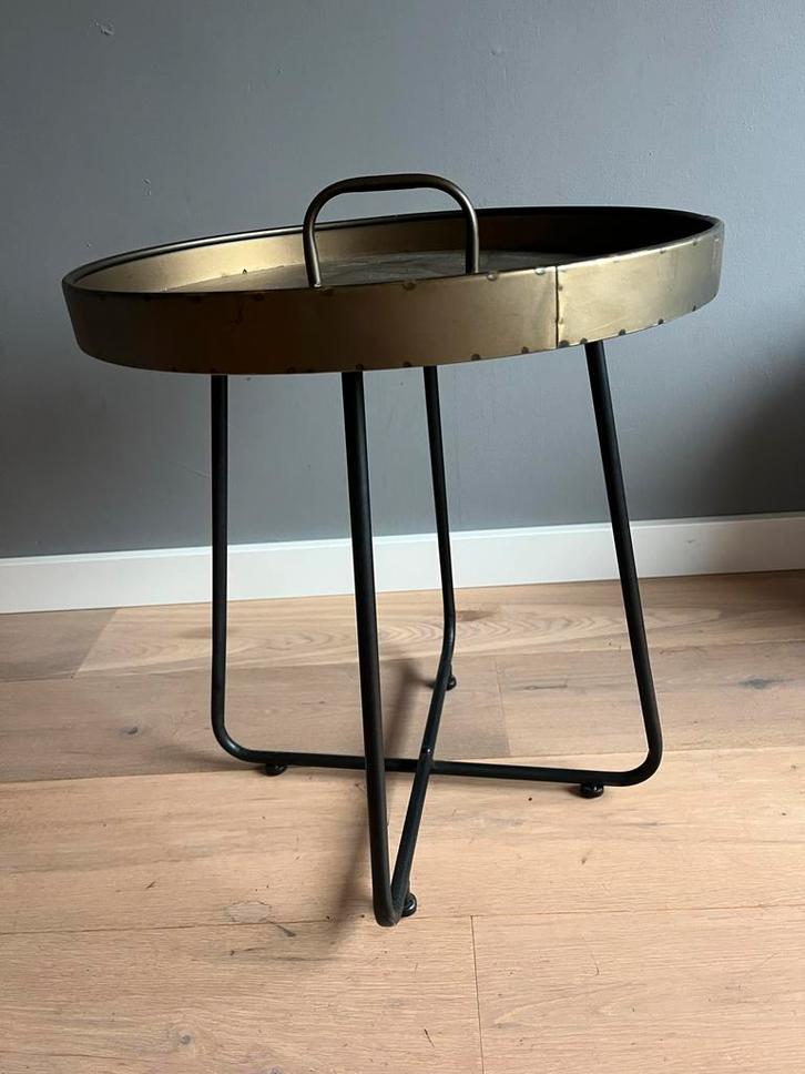 Leuk Bijzettafeltje - Stijlvol en Praktisch!, Huis en Inrichting, Tafels | Bijzettafels, Gebruikt, Rond, Minder dan 45 cm, Minder dan 55 cm