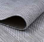 Vloerkleed in/outdoor 240x340 polyester zilvergrijs nieuw!, Huis en Inrichting, Stijlvol binnen buiten kwaliteit, Ophalen of Verzenden