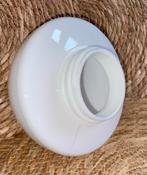 Klein Melkglas Plafondkap - Halfrond, Huis en Inrichting, Lampen | Lampenkappen, Gebruikt, Wit, Rond, Ophalen of Verzenden