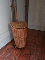 Boodschappenkar boodschappenwagentje riet rotan, Huis en Inrichting, Ophalen, Rond, Riet