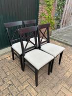 Ingolf Eetkamer Stoelen - Set van 4, Huis en Inrichting, Stoelen, Ophalen, Gebruikt, Zwart, Vier
