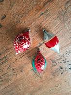 3 antieke kerstballen, Ophalen of Verzenden, Gebruikt