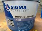 Sigmatex Superlatex Ral9010 Mat 10l NIEUW, 10 tot 15 liter, Ophalen of Verzenden, Nieuw, Wit