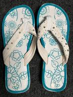 Teenslippers met stoffen band maat 40, Slippers, Wit, Ophalen of Verzenden, Zo goed als nieuw