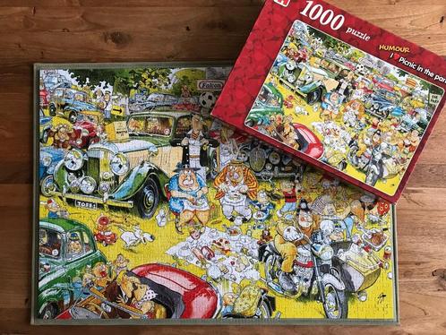 Falcon jumbo puzzel -humour 1000 stukjesI ️ Picnic COMPLEET, Hobby en Vrije tijd, Denksport en Puzzels, Zo goed als nieuw, Legpuzzel
