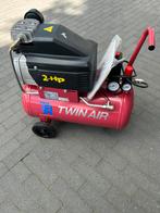 Compressor Twin Air 2-pk Mobiel, 6 tot 10 bar, Ophalen of Verzenden, Zo goed als nieuw, Minder dan 200 liter/min
