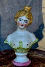 Antieke circa 1890 bisque Duits parfum flesje erotische, Verzenden, Gebruikt, Parfumfles