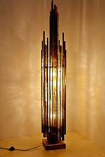 Poliarte Brutalist vloerlamp, jaren 70 van Albano Poli, Huis en Inrichting, Lampen | Vloerlampen, Ophalen of Verzenden, Gebruikt