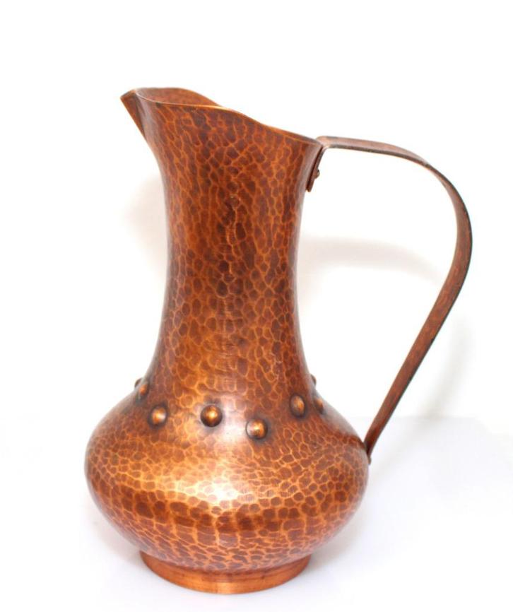 Prachtige Arts & Crafts Stijl Koperen Kan, Antiek en Kunst, Antiek | Koper en Brons, Koper, Verzenden