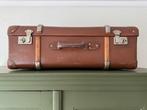 Vintage Bruine Koffer met Slot, Ophalen, Gebruikt, Slot, Leer