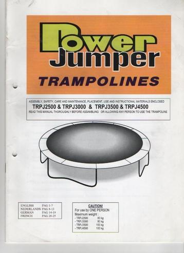 Trampoline beschikbaar voor biedingen