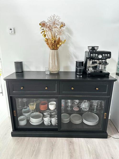 IKEA Malsjö Buffetkast - Zwart, Huis en Inrichting, Kasten | Buffetkasten, Zo goed als nieuw, Minder dan 100 cm, 100 tot 150 cm