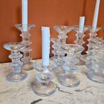 Kristalglazen kandelaren 'Festivo' by Timo Sarpaneva vintage, Overige materialen, Ophalen of Verzenden, Zo goed als nieuw, X