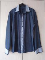 Tommy Hilfigger overhemd mt. L., Ophalen of Verzenden, Zo goed als nieuw, Blauw