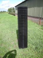 Gaas Eurofence 150 cm hoog maas 5x5 zwart DRAADDIKTE 2,5MM, Ophalen, Nieuw, 20 meter of meer, Gaas