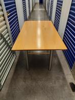 Industriële eettafel massief hout 170x90, Ophalen, 50 tot 100 cm, Zo goed als nieuw, 150 tot 200 cm