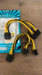 2x 8p female naar 2 port dual 8 pin (6+2) male, Computers en Software, Pc- en Netwerkkabels, Verzenden, Nieuw