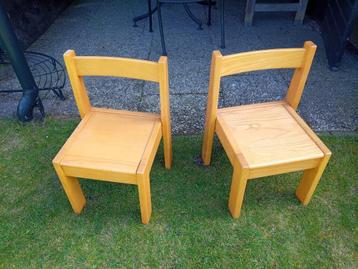 Massief houten kinderstoelen - Peuters - Kleuters - 