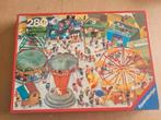 Vintage Ravensburger puzzel kermis, Ophalen of Verzenden, Minder dan 500 stukjes, Gebruikt