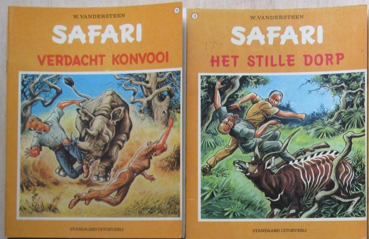 Safari, 2 delen (SC), Boeken, Stripboeken, Zo goed als nieuw, Meerdere stripboeken, Ophalen of Verzenden